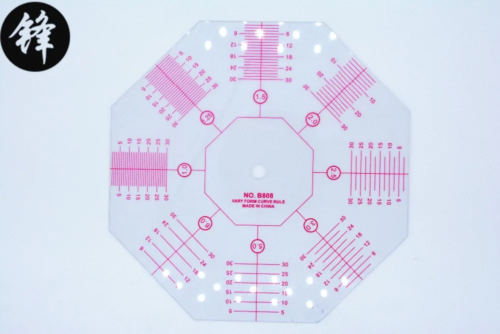 SEWING MACHINE SPARE PARTS & ACCESSORIES HIGH QUALITY SEWING RULER B808 MULTI-FONCTION RULER VARY FORM CURVE RULE