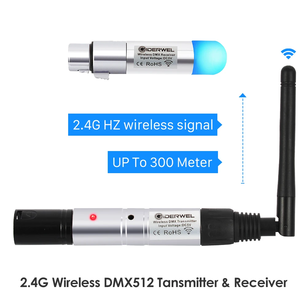 2.4G Wireless DMX512 Transmitter To Control Dfi DJ Wireless Receiver for LED Stage Lighting Effect Light Control