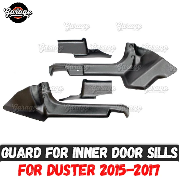 

Max guards of inner door sills for Renault / Dacia Duster 2015-2017 ABS plastic accessories protect of carpet car styling tuning