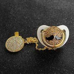 MIYOCAR BLING Baffi ciuccio e ciuccio clip di design unico per il bambino SGS certificato sicuro e unico