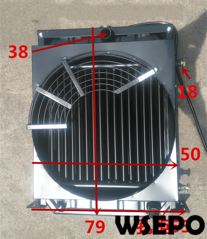 Top Quality! Oil Cooling Type Water Tank/Radiator fits for 4100/4102/4105 4 Cylinder Water Cooling Diesel Engine