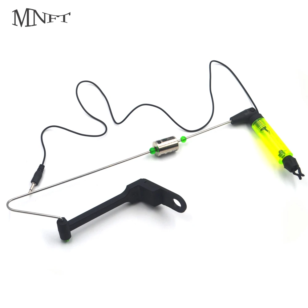 Mnft 1pcs fallen beleuchtete Biss anzeigen Karpfen angeln Kleiderbügel fallen Swinger Standard 2,5mm Buchsen mit Schieber gewicht
