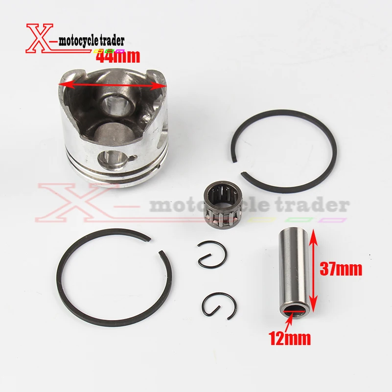 2-stroke 44mm accessory Racing Big Bore 53cc 54cc Top Kit Piston 49cc Engine Pocket Bike Dirt ATV Motorcycle Group