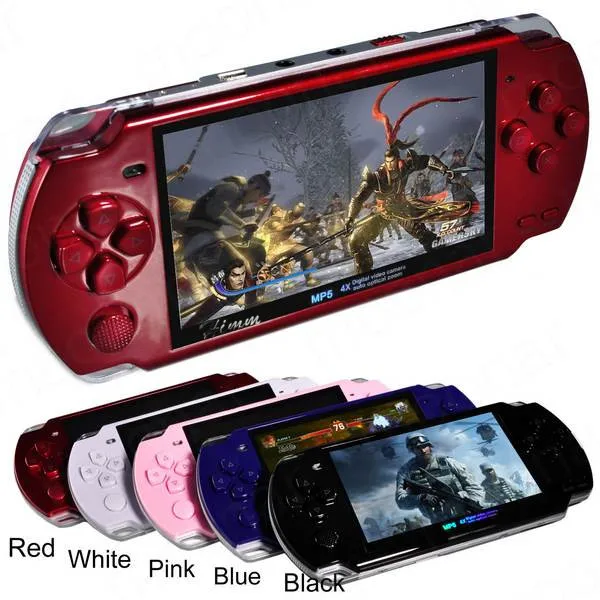 HOT Built-in 5000 games, 8GB 4.3 Inch PMP Handheld Game Player MP3 MP4 MP5 Player Video FM Camera Portable Game Console