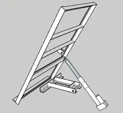 Dual axis solar tracker with slewing driver and actuator