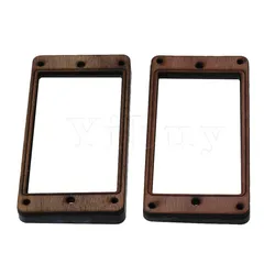 Yibuy 2pcs 9.2cm Rosewood Humbucker Pickup Mounting Ring Set Light Guitar Parts