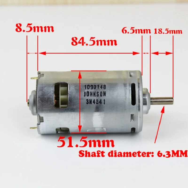 RS-997 DC motor high power DC24V36V48V front ball bearing spindle motor high torque