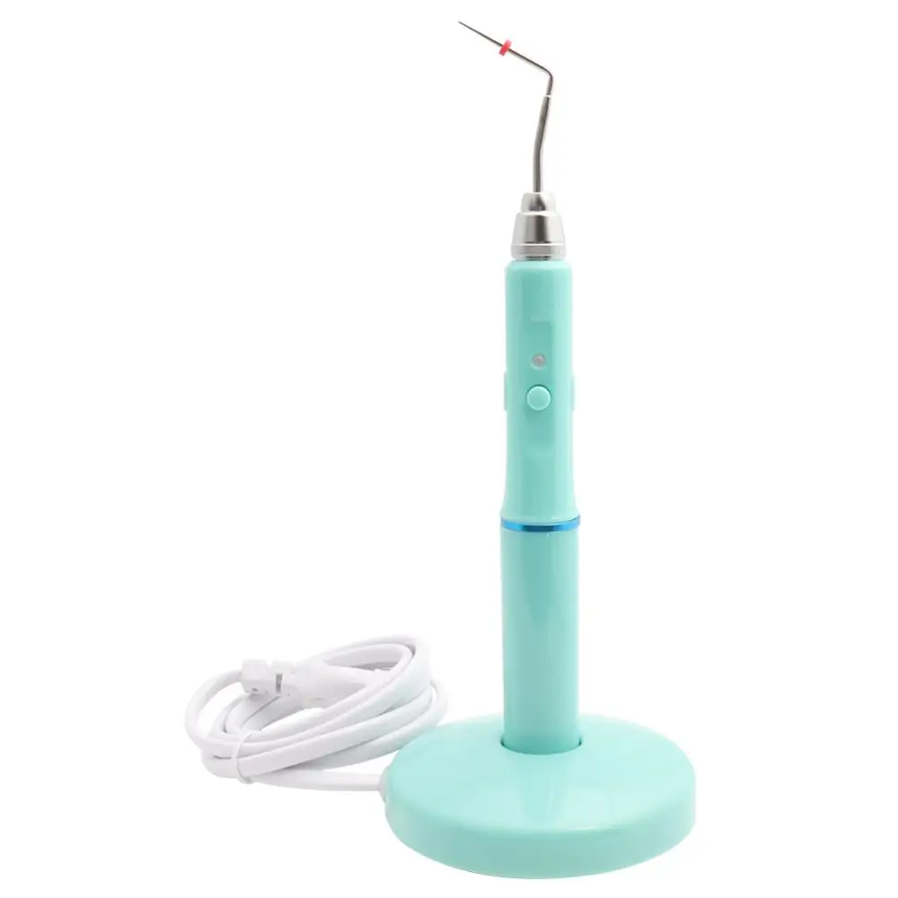 

Dental Cordless Wireless Gutta Percha Obturation System Endo Heated Pen 2Tips Green White 110V 220V