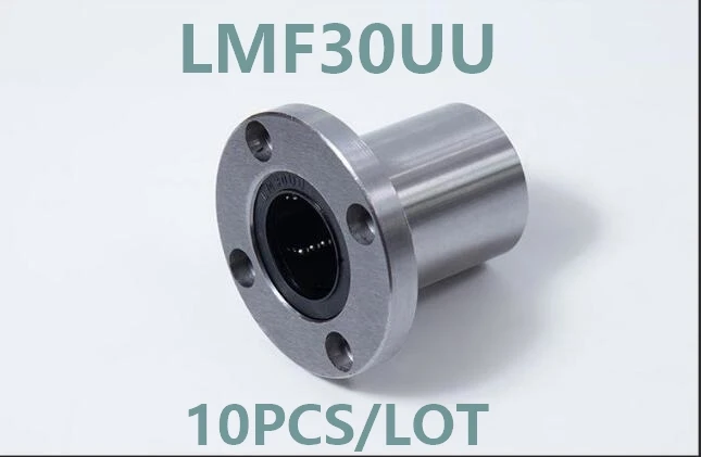 

10 шт./лот LMF30UU тип фланца линейные шариковые подшипники, круглый фланец линейный подшипник фланцевый линейный шариковый подшипник ЧПУ маршрутизатор/3D печать