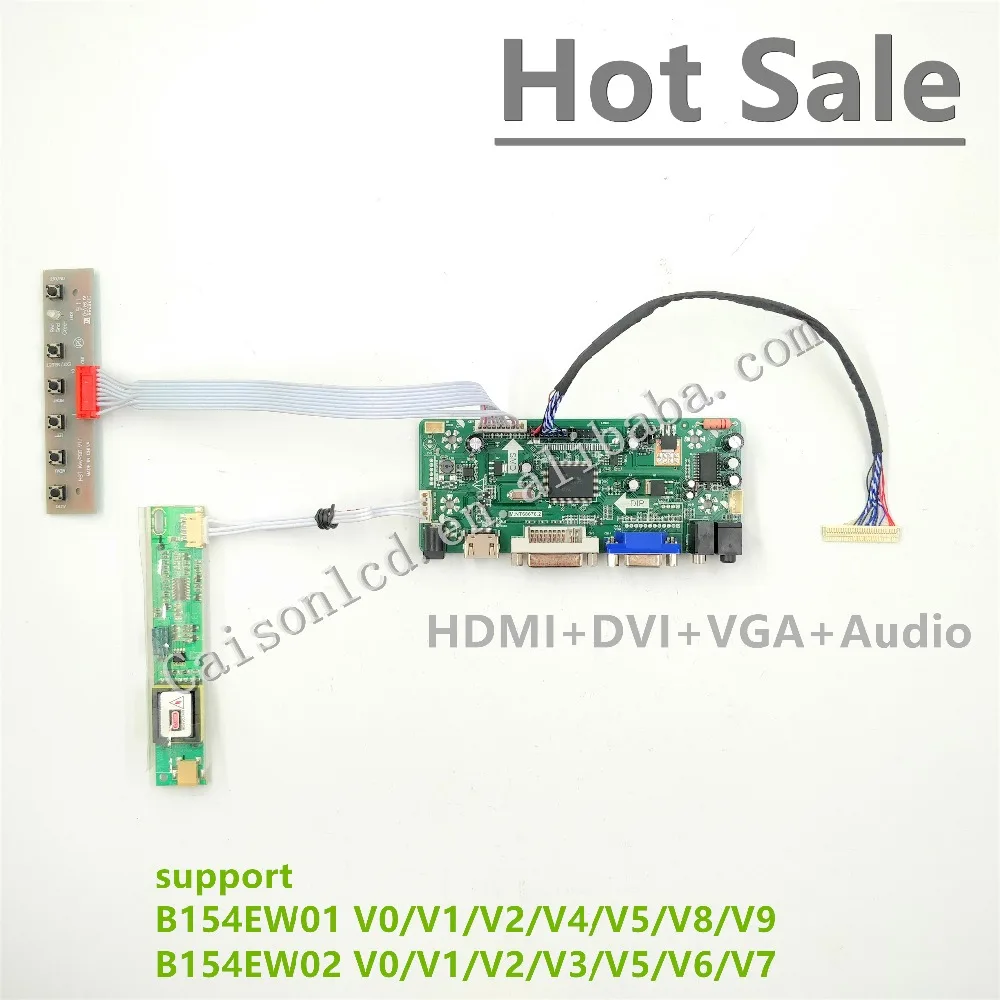 

DVI/VGA/AUDIO/ of LCD driver board compliant with B154EW01 V0/V1/V2/V4/V5/V8/V9/B154EW02 V0/V1/V2/V3/V5/V6/V7