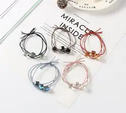 1PCS 2018 Hair Accessories 3in1 crystal Elastic Rubber Bands Ring Headwear Girl Elastic Hair Band Ponytail Holder Scrunchy Rope