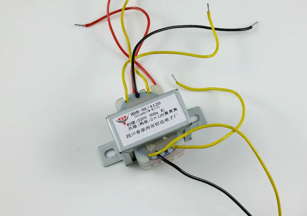 6VA AC12-0-12V AC12-0-12V محول الصوت لمضخم المسبق DAC