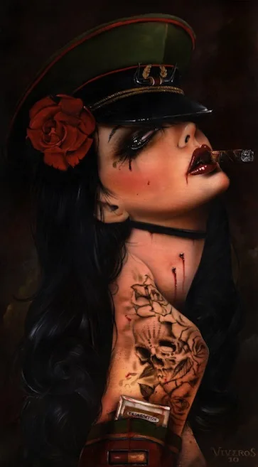 High quality Oil painting Canvas Reproductions Dirt Tease by Brian M.Viveros Painting hand painted