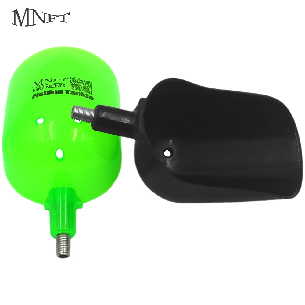 MNFT 1PC 8mm Thread Toss Throw Spoon Sturdy Plastic Bait Casting Scoop for Feeding Particles Boilies Carp Fishing Fish Bait Tool