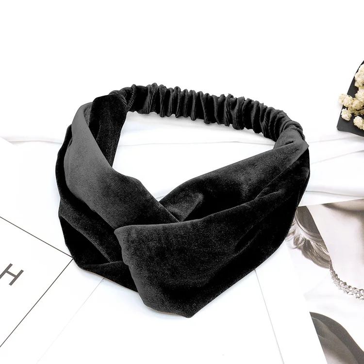 Di modo oro velluto nodo turbante fascia delle ragazze delle donne capelli scrunchy fasce cape wrap accessori per le donne headwrap copricapo