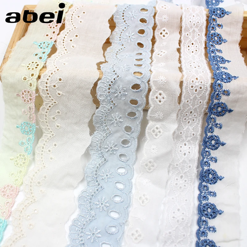 10 yards/lot colori della miscela di formato casuale Tessuto di Cotone Lace Trim Vestiti di Qualità Hometexile Decorazioni FAI DA TE Bambola