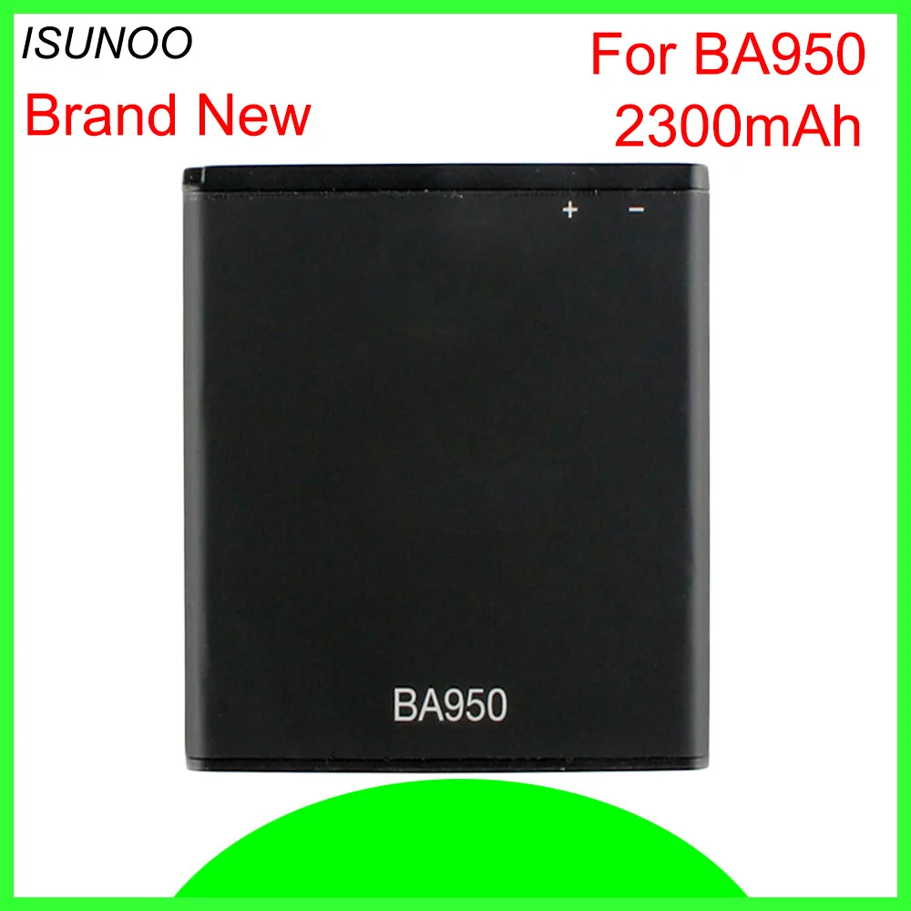 

ISUNOO 10pcs/lot 2300mAh BA950 Battery For Sony Xperia ZR SO-04E M36h C5502 C5503 Dogo For Xperia A AB-0300 Battery Replacement