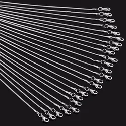 12 pcs wholesale jewelry findings 1.2mm snake chain necklace for pendant with lobster,40cm - 60cm