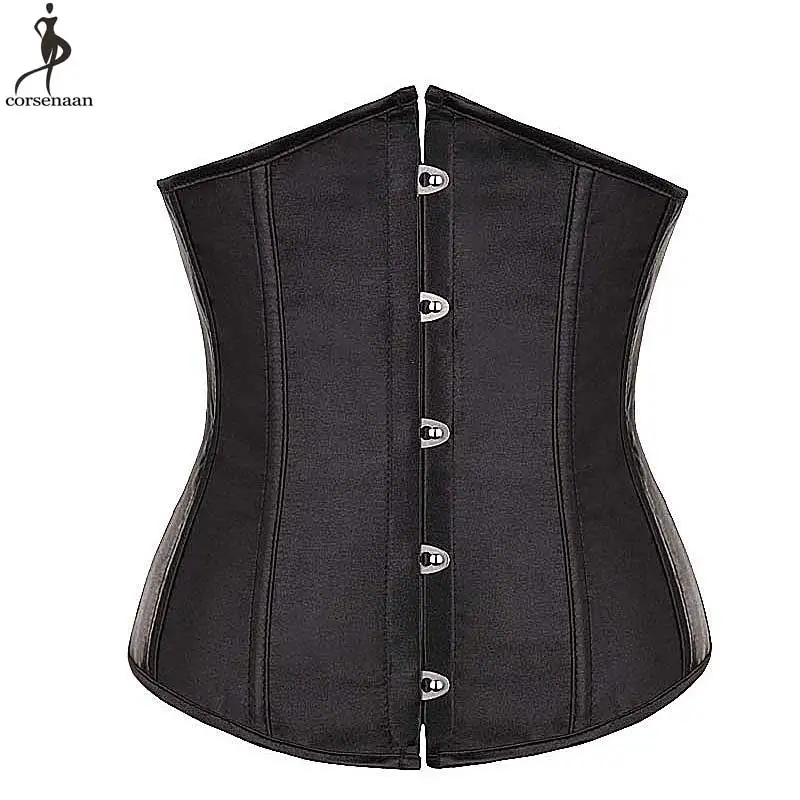 Lowest Price Wholesale Cheap Corset Factory Bustiers Dropshipping Satin Underbust Korset Waist Slimming Bustier Fish Boned Korse