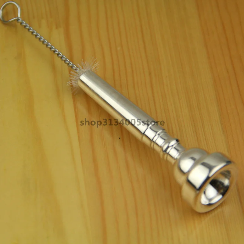 1PCS Trumpet Mouthpiece  Trumpet mouth+Cleaning Brush