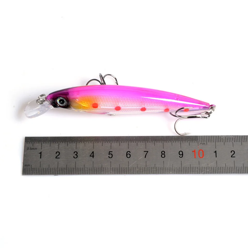 1PCS Floating Minnow Fishing Lure Laser Hard Artificial Bait 3D Eyes 11cm 13.4g Fishing Wobblers Crankbait Minnows