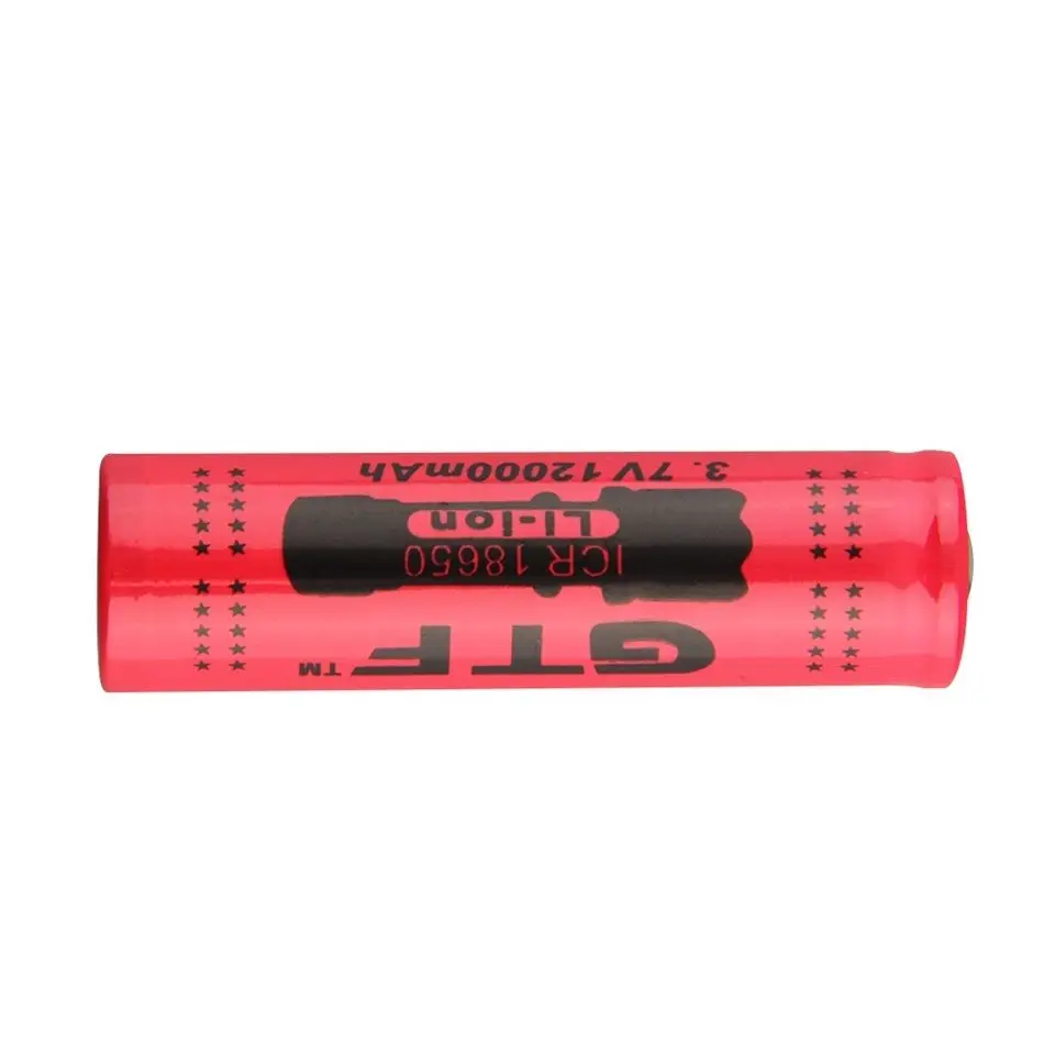 GTF 18650 Battery 3.7V 12000mAh Rechargeable Li-ion Battery for LED Torch Flashlight Rechargeable Batteries drop shipping