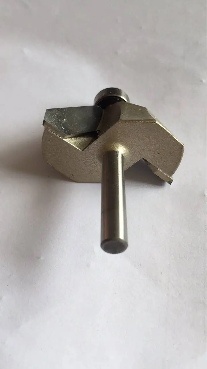 1/4" Shank 7/8" Radius End Bearing Metal Round Over Router Bit