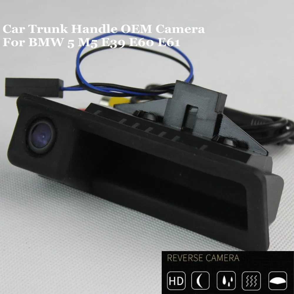 

JanDeNing HD CCD Car Rear View Parking/ Backup Reverse Camera/ WaterProof Trunk Handle OEM For BMW 5 M5 E39 E60 E61