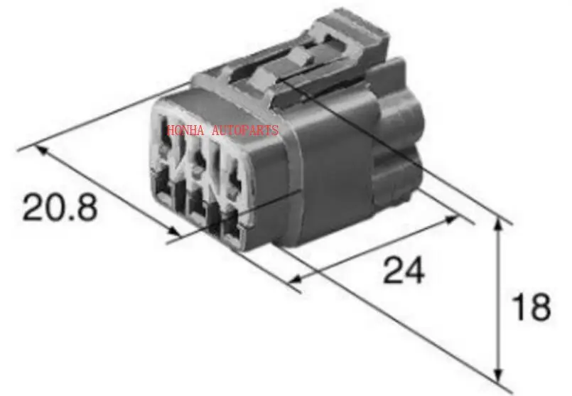 FREE shipping 50 pcs 6 Pin female sumitomo wire harness connector with relevant terminals