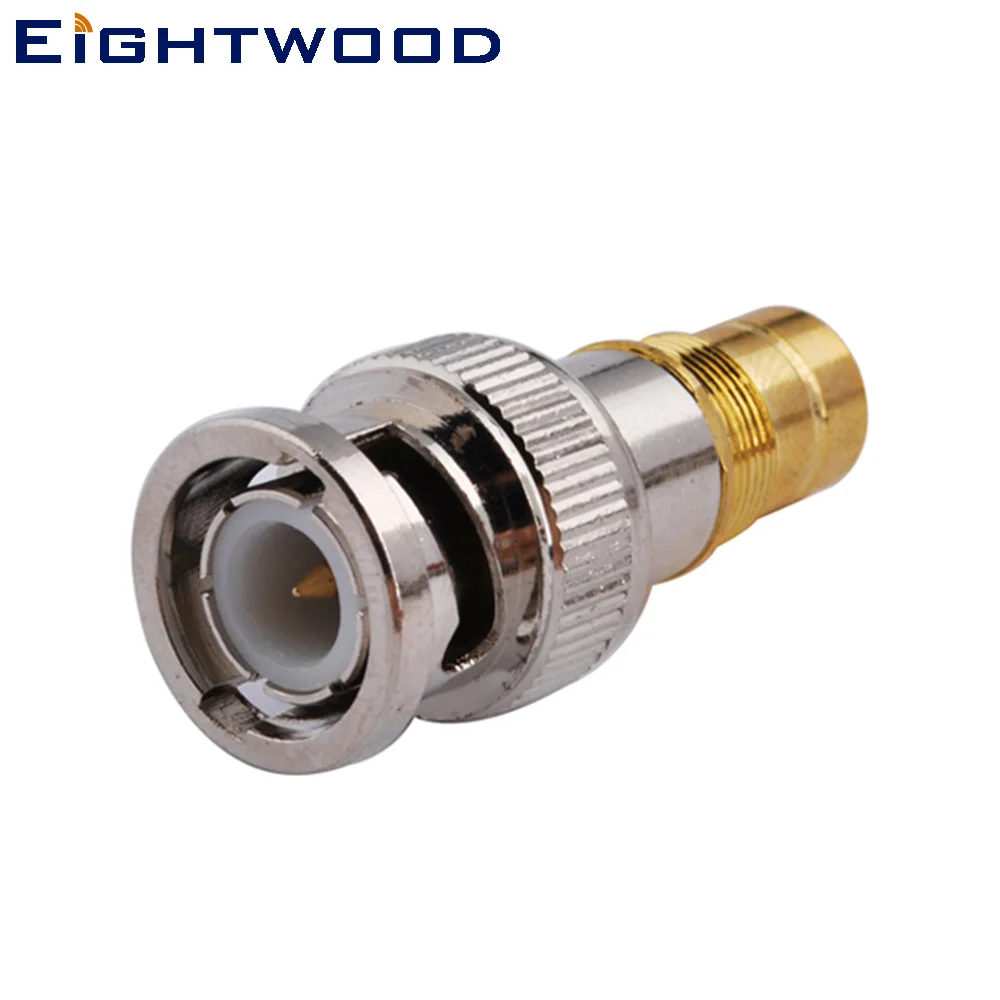 

Eightwood 5PCS BNC to 1.6/5.6 RF Coaxial Adapter BNC Plug Male to 1.6/5.6 Jack Female Straight Coaxial Connector