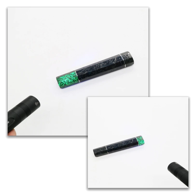 DIY Hobby Knife handle Kitchen knife Parts NEW Design Carbon Fiber Fluorescence Material Octagonal Handle Chef\'s Knife Tools
