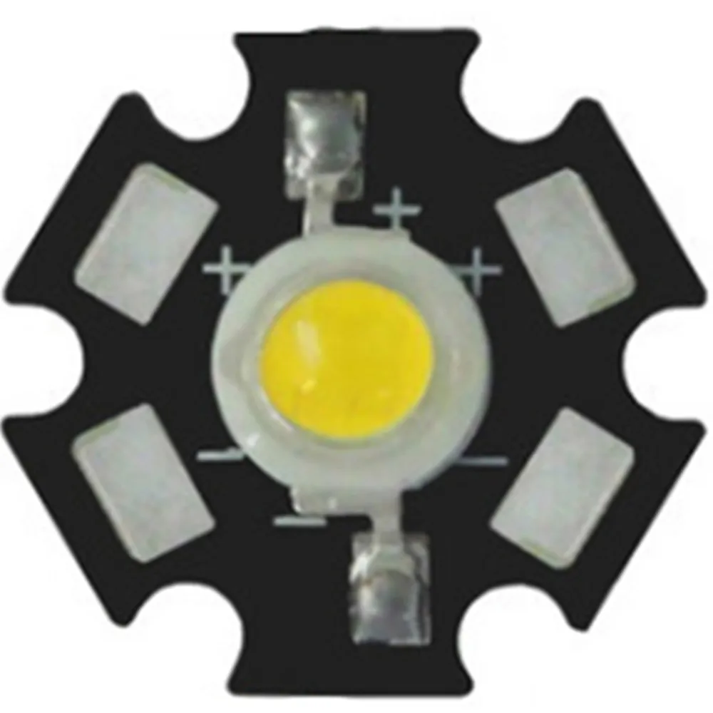 LED Lamp Bead 10PCS High Power 5W Warm White 3000k 3200k Lighting  Bulb 20MM Aluminum Plate Fiashlights