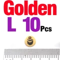 10PCS Golden L