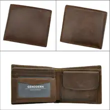 Leather Men Wallet with Coin Pocket #5