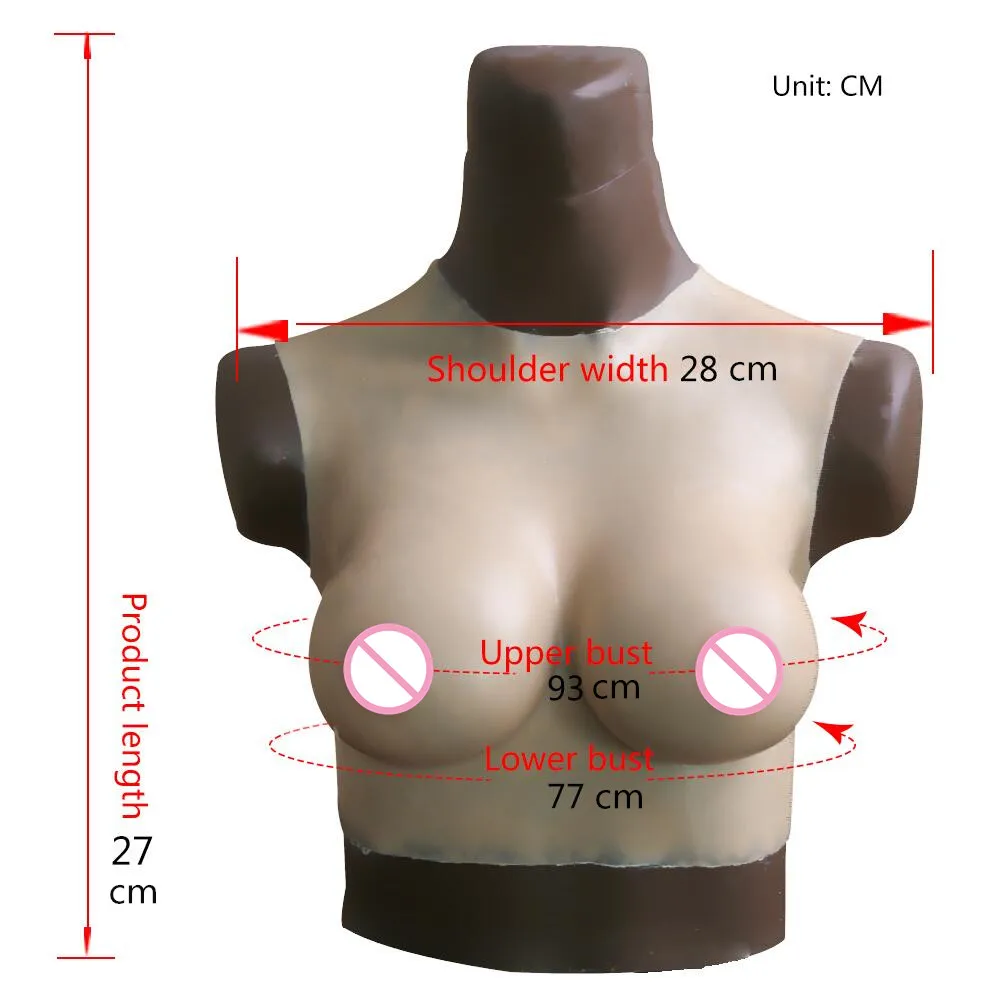 

D CUP Top quality Silicone Fake False Breast crossdresser silicone breast form Realistic Silicone Breast Forms Artificial Boobs