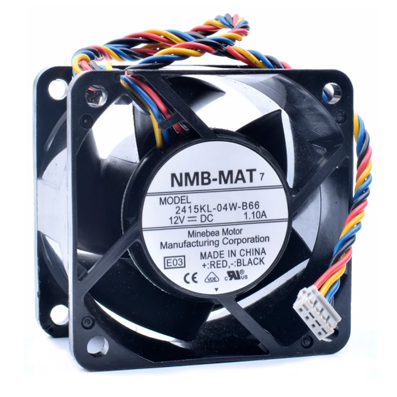 Original 2415KL-04W-B66 6cm 6038 60x60x38mm 12V 1.10A server chassis cooling fan