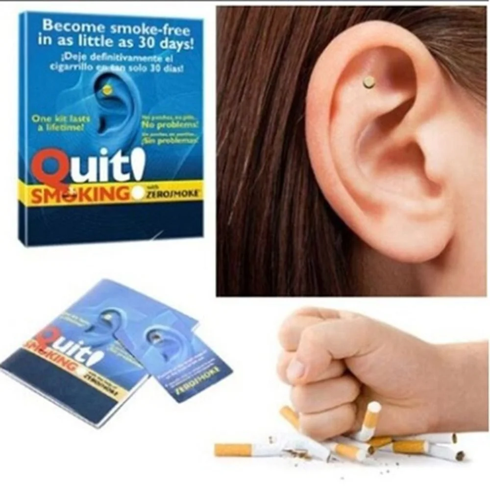 Magnet Auricular Quit Smoking Zerosmoke ACUPRESSURE Patch Not Cigarettes Health Care Magnet Therapy