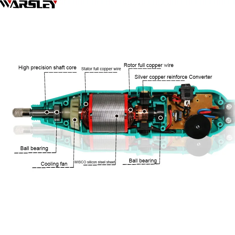 Minitaladro Dremel de 180W, herramienta rotativa eléctrica, grabador artesanal, molienda, nuevo bolígrafo de grabado