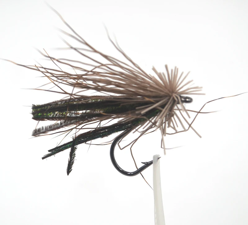 MNFT 10PCS 4#/6# Grey Muddler Nyphm Flies Fly Fishing Fly Fishing Streamer Flies