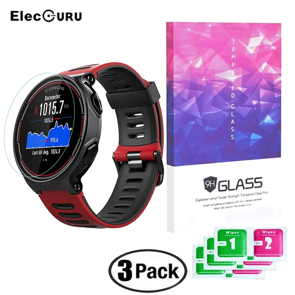 For Coros PACE GPS Sports Watch Screen Protector 0.3mm 2.5D 9H Tempered Glass Anti Scratch Anti Explosion Watch Protective Film