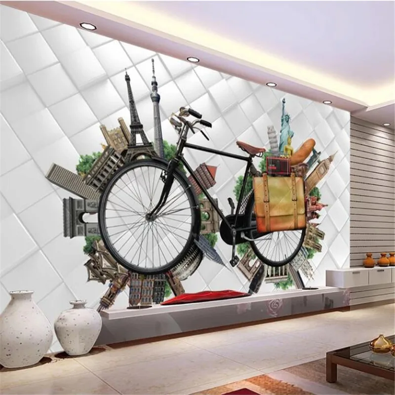 Creative retro decorative painting wall high-grade wall cloth manufacturers wholesale wallpaper mural photo wall