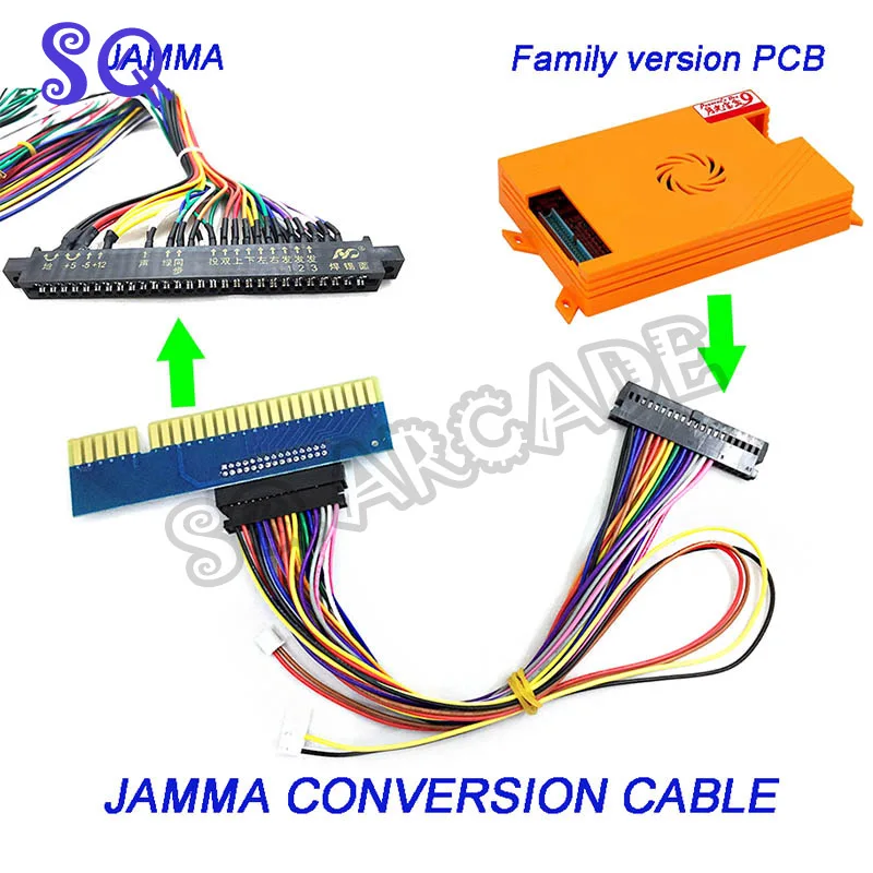 Arcade Cabinet Machine 2018 il più recente cablaggio originale Pandora 6 Converter Board converti la versione della famiglia in versione Jamma