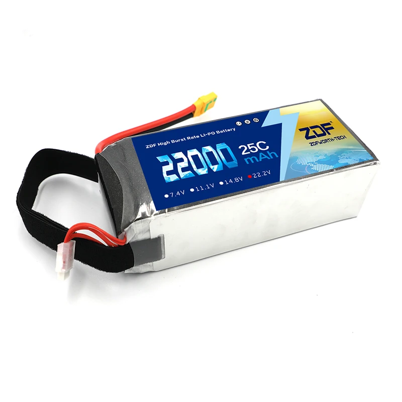 ZDF 22000mAh 25C batterie Lipo 6S 22.2V batteria RC per Drone elicottero Quad UAV S800 S900 S1000