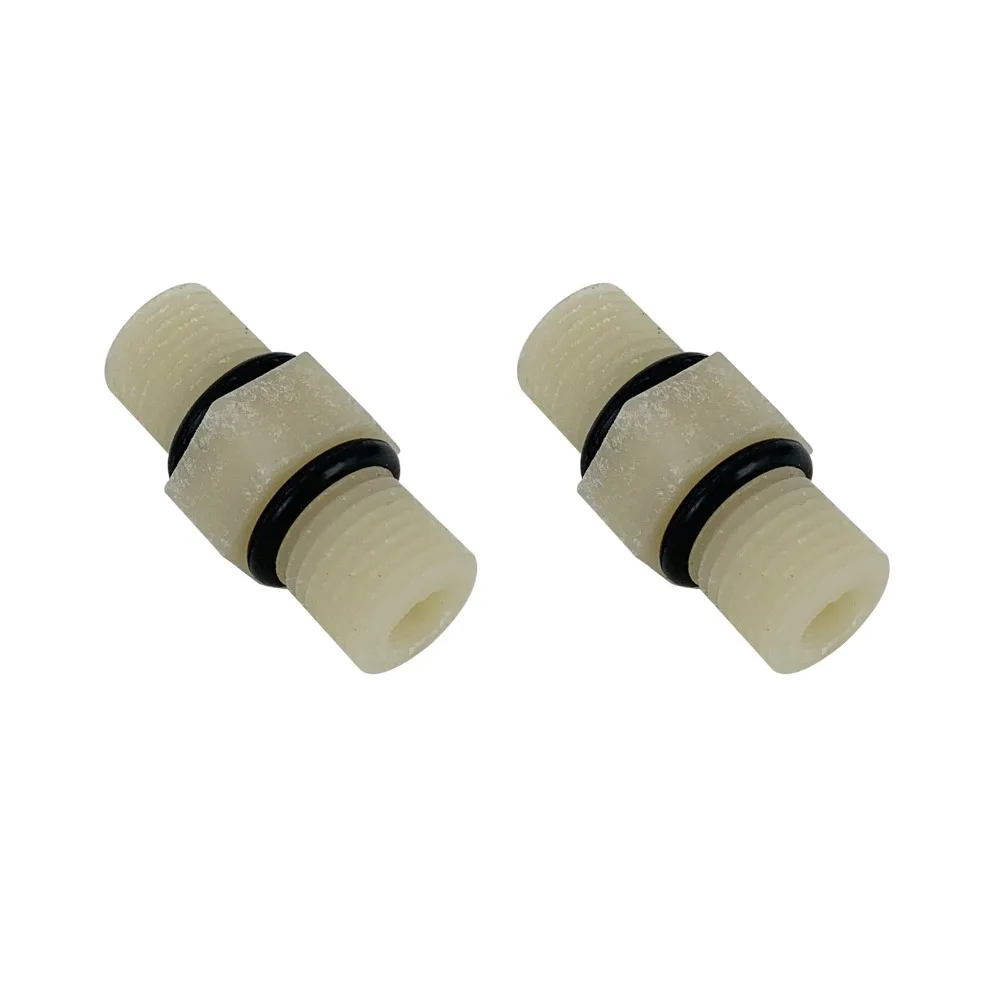 พลาสติกไนลอน HEX Nipple 1/4 "ข้อต่อการเชื่อมต่อสำหรับกรองน้ำและระบบ RO-2 PACK