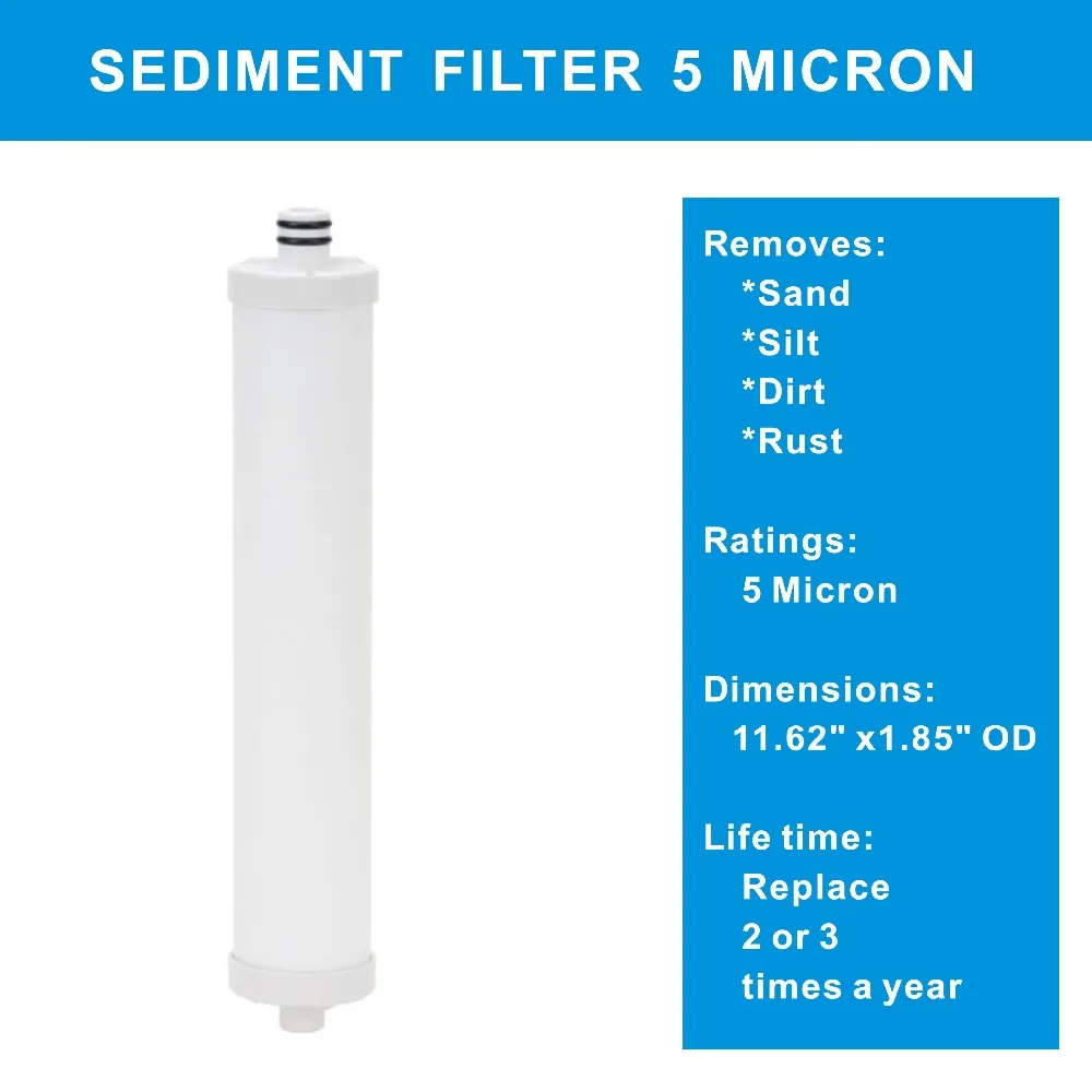 Replacement Water Filters Carbon Block and Sediment Filter Compatible for Culligan AC-30 Reverse Osmosis - Pack of 2