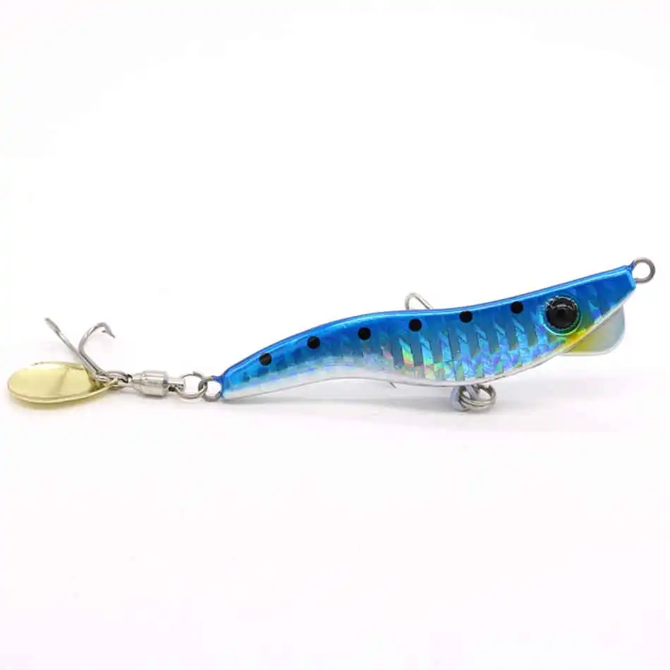 CASTFUN 13g 19g 28g 40g Casting Jig Lead Shrimp Shape Metal Jig Shore Jigging Bait Fishing Lure With Hook Fishing Gear