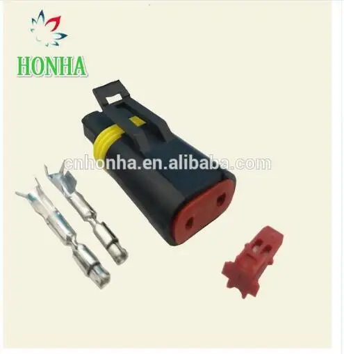 

10 pcs 2 Pin female waterproof auto connector automotive fuel injector plug DJ3022-1.8-21 with terminal