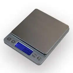 500g x 0.01g  Digital Kitchen Jewelry Scale Portable Mini Electronic Pocket Case Postal  Balance Weight Scale 0.01g With 2 Tray