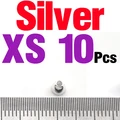 10PCS Silver XS