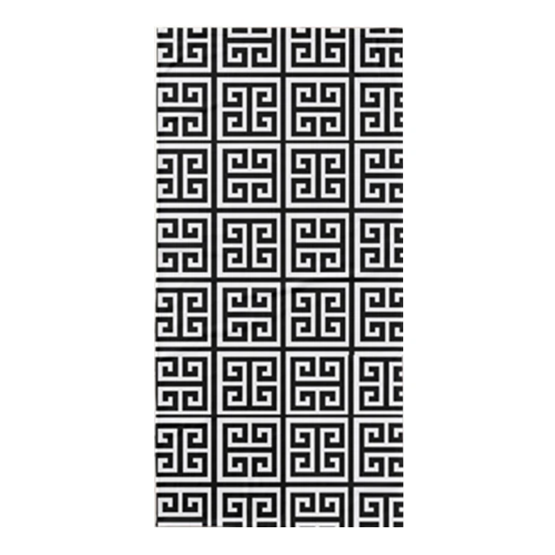 Modern Black and White Greek Key Pattern Beach Travel Towel Microfiber Classic Nordic Geometric Shower Face Towel Set Gift 140cm